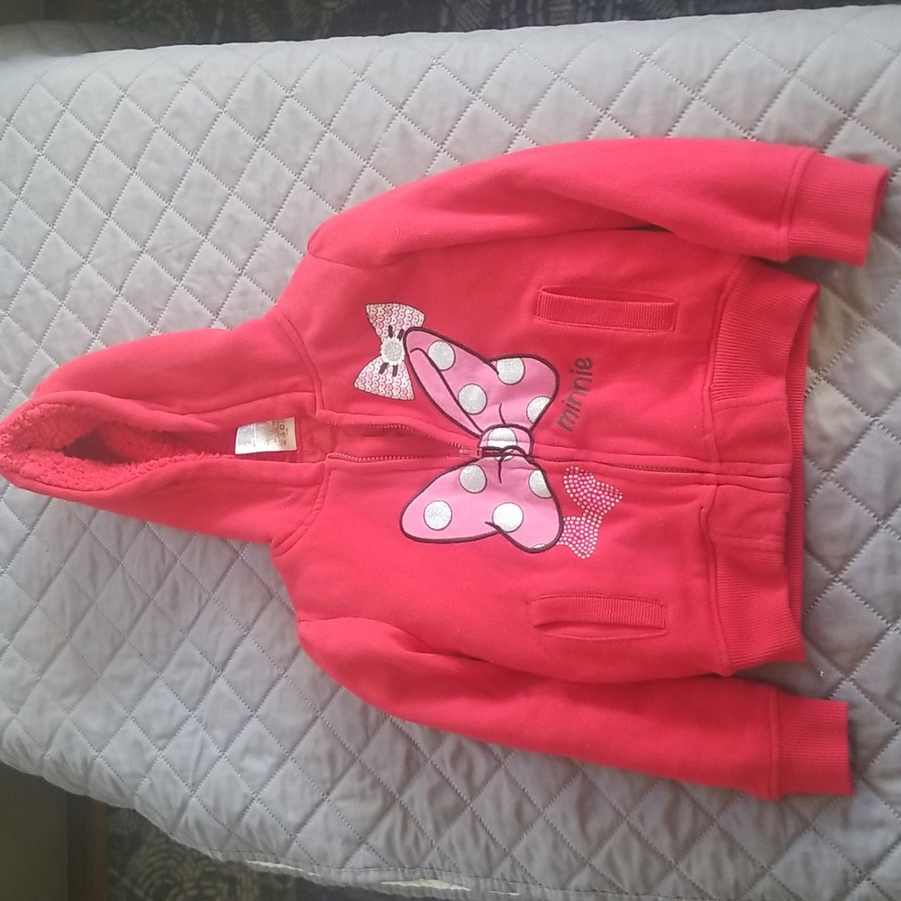 5/6 red Minnie Mouse lightweight jacket. - Picture 1 of 8
